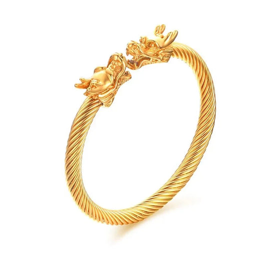 Alpha dragon steel bracelet.